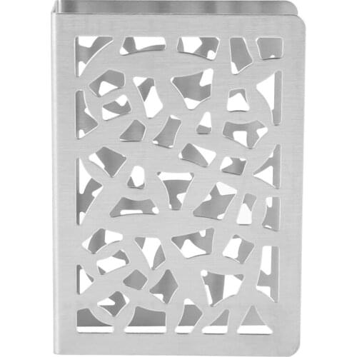 Napkin Holder Stainless Steel Tabletop Napkin Holder Paper Towel Rack Metal Upright Napkin Holder for Kitchen Restaurant Party D