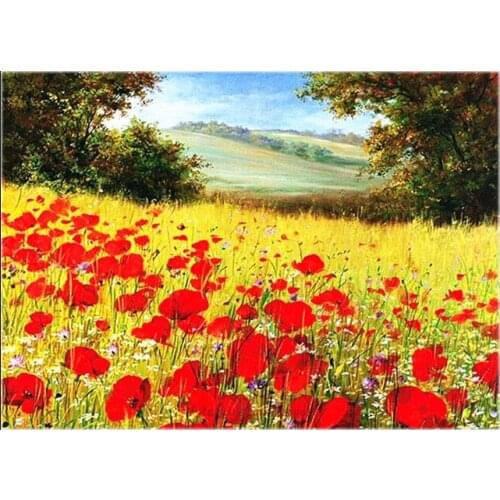 Full Embroidery Counted Cross Stitch Kits Needlework - Crafts 14 ct Aida DIY Arts Handmade Decor - Sparkling Field II