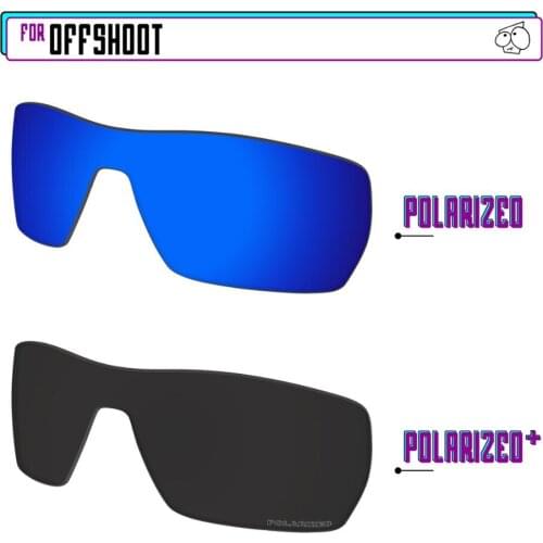 EZReplace Polarized Replacement Lenses for - Oakley Offshoot Sunglasses - Black P Plus-Navy P