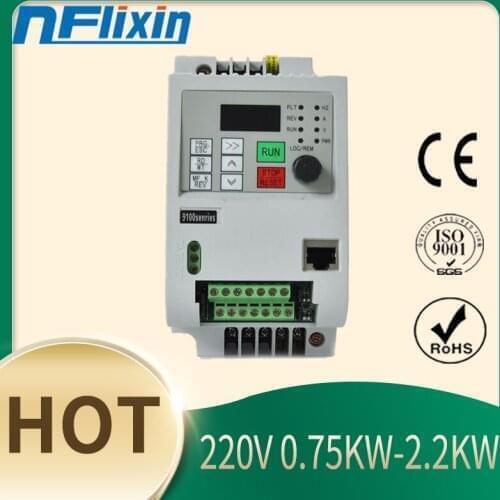 VFD Inverter 2.2KW 220V Single Phase Universal Variable Frequency Drive VFD Frequency Converter Inverter Step Up Converter