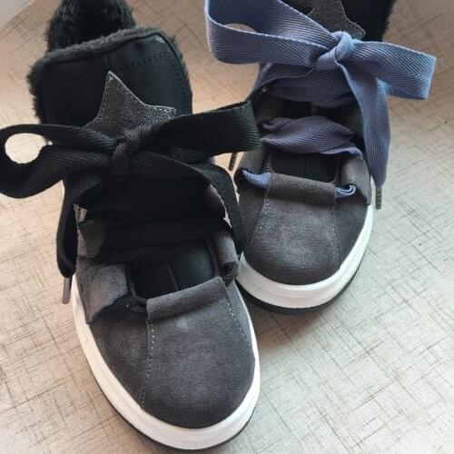 180cm/71'' Cotton Twill Shoelace Black Blue Wide Bow Shoelaces Textured Cotton 2cm Wide All-Match Shoelaces