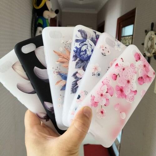 Flower Silicon Phone Case For Xiaomi Redmi 6A Note 5 6 7 Redmi K20 Pro Case Xiaomi Mi A1 A2 lite Soft TPU Cover Rose Floral Case