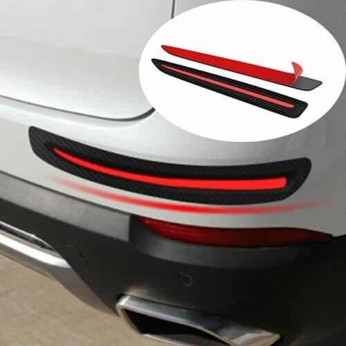2pcs Universal Car Bumper Protector Auto Guard Corner Vehicle Rear Anti-collision Protective Strip Car Stickers Styling