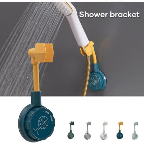 Universal Adjustable Shower Bracket 360 Swivel Wall Mount Punch-free Rack Home Bathroom Supplies Waterproof WXV Sale