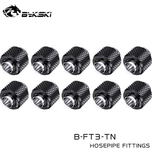 Bykski 10pcs/lot Fitting use Inside Diameter 10mm+Outside Diameter 16mm or ID3.5+OD12.7mm Hose 3/8"ID X 5/8"OD Tubing Connector