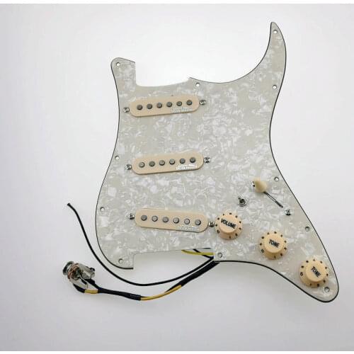 Wilkinson WVS 60s Alnico5 SSS Single Coil Guitar Pickups Stratocas David Gilmour 7-Way type fully loaded pickguard