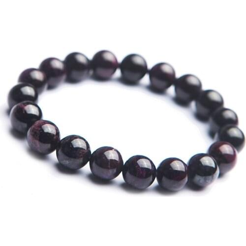 South African Genuine Natural Purpel Sugilite Stone Round Bead Women Lady Fashion Stretch Bracelet AAAA 11mm