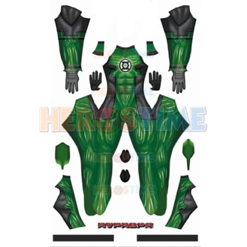 Green Cosplay Costume 3D Print High Quality Spandex Zentai Bodysuit Halloween Costume Adult/Kids/Custom Made