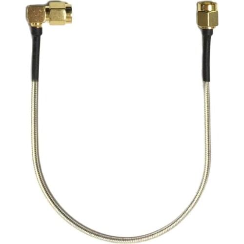 1PC SMA Male Right Angle to RP SMA Male Plug with Socket Pigtail Cable RG405.086" 20cm 8" for WIFI Wireless Modem