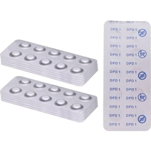 100pcs Two-in-one Swimming Pool Tester Kit For PH Value/DPD1 Chlorine Test Tablets PH Chlorine Water Test Kit well-suited