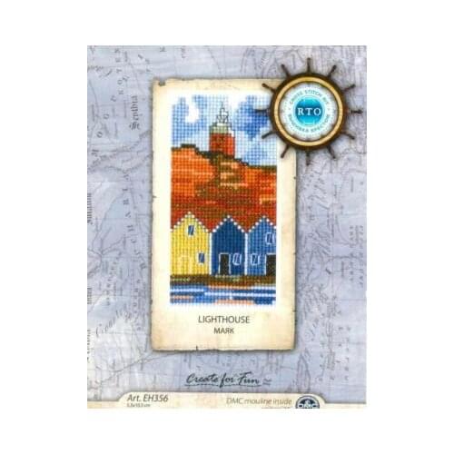 6-RTO EH356 Light house cross stitch 11CT 18ct 14ct cotton thread embroidery DIY handmade needlework