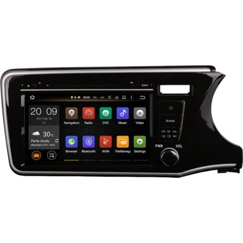 9 Inch DVD Player Bluetooth WIFI AUX Android 9.0 Octa Core 4G Car PC GPS Head Unit For Honda City Right Hand Driving 2014-2019