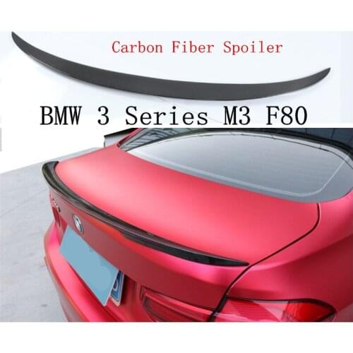 Auto Carbon Fiber Spoiler For BMW M3 3 Series F80 2013 2014 2015 2016 2017 2018 Rear Wing Spoilers High Quality Car Accessories