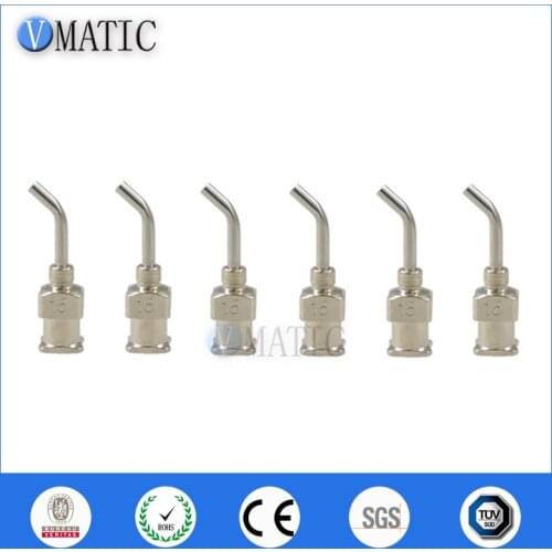 Free Shipping 12Pcs 1/2'' Inch 15G 45 Degree Bent Stainless Steel Dispensing Needle
