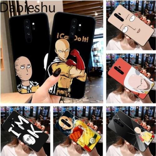 Anime One Punch Man Coque Shell Phone Case for Redmi Note 9 8 8T 8A 7 6 6A Go Pro Max Redmi 9 K20 4X