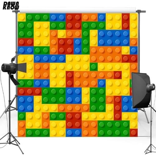 DAWNKNOW Colorful Toy Pattern Vinyl Backdrops For Baby Cartoon Polyester Photography Background For Children Photo Studio G460