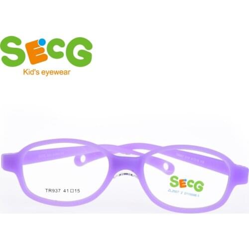 SECG Children Frame Flexible Soft Comfortable Nose Pads Kids Optical Glasses Frame Hyperopia Myopia Silicone Gafas Prescription