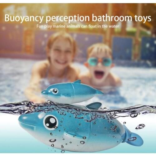 Baby Bath Toys Electric Swimming Dolphin For Toddlers Infant Kids Boys Girls Small Animal Interactive Toy Shower Pool Bathroom