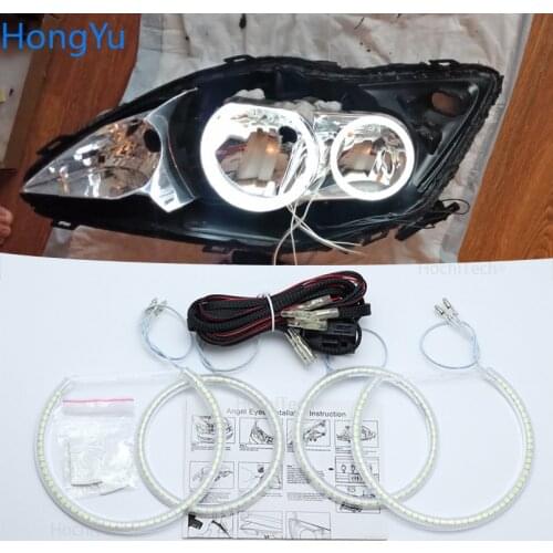 For ford focus MK 2 2004-2011 Europe Halogen headlight Smd Led Angel Eyes kit Excellent Ultra bright illumination DRL