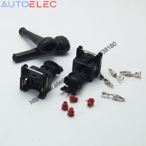 EV1 2 Way 2pin plug connector with boot for Amp Junior Power Timer sensor plug connector Does not apply BHP0054