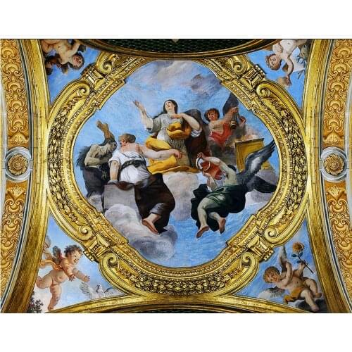 European Vintage 3D Wallpaper Living room Photo oil angel Ceiling Wallpaper fashion modern Wallpaper Ceiling Papel De parede 3D