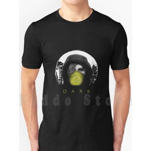 D A R K ( Jonas ) T Shirt DIY Big Size 100% Cotton Jonas Dark Serie Netflix Fan Art Darkness Forest Travel Weather Black And