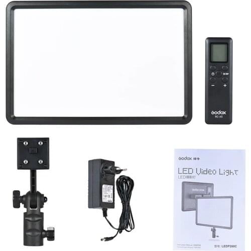 GODOX LEDP260C ultra-thin 30W LED video light panel light for studio photography