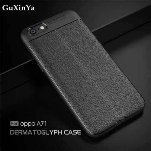 GuXinYa For OPPO A71 Cases Cover Luxury Leather ShockProof TPU Back Case For OPPO A71 Phone Fundas For OPPO A71 A 71 Coque 5.2"