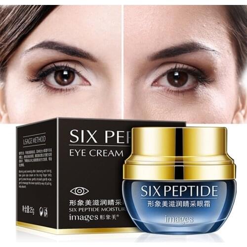 Images Six Peptide Eye Cream Anti Wrinkle Facial Firming Remove Dark Circles Eyes Bag Skin Care Whitening Moisturizing Cream