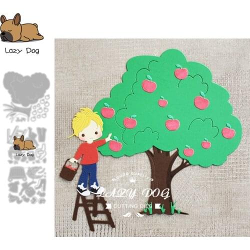 Farm Boy Girl Metal Cutting Dies Scrapbooking Stencil DIY Mold Knife Craft Embossing Die Cuts Card Making New Dies For 2021