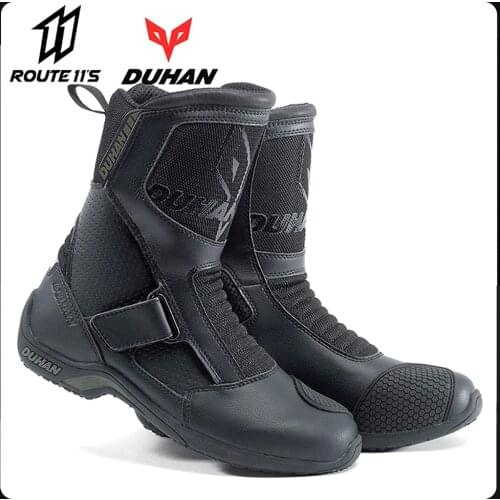 DUHAN Motorcycle Boots Motorcycle Road Racing Motorcycle Shoes Bota Motociclista Moto Motocross Riding Boots for Men