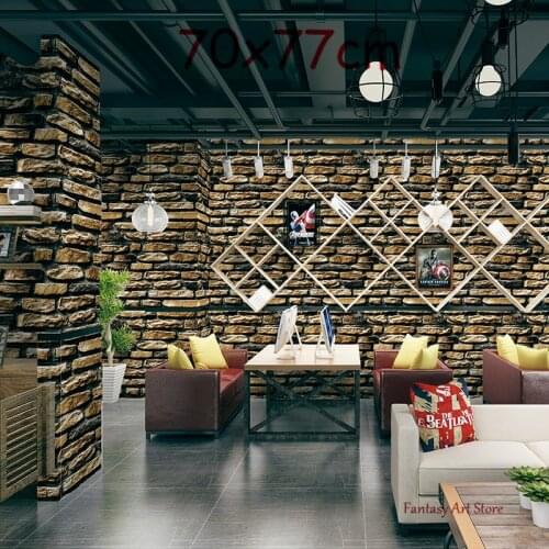 3d Wall Stickers Imitation Brick Bedroom Decoration Waterproof Self-adhesive Wallpaper Living Room Kitchen Tv Background