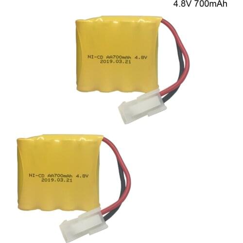 2PCS/lot 4.8V 700mAh AA Ni-Cd battery for Huanqi RC Tank 508 550 RC Car HQ 611 605 upgrade 700mah NICD battery for HQ model 508