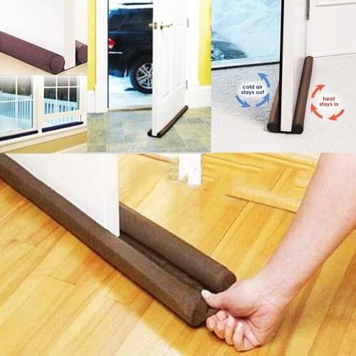 New Twin Door Draft Dodger Guard Stopper Protector Under Door Draught Excluder Doors Guard Wind Dust Blocker Sealer Protecter