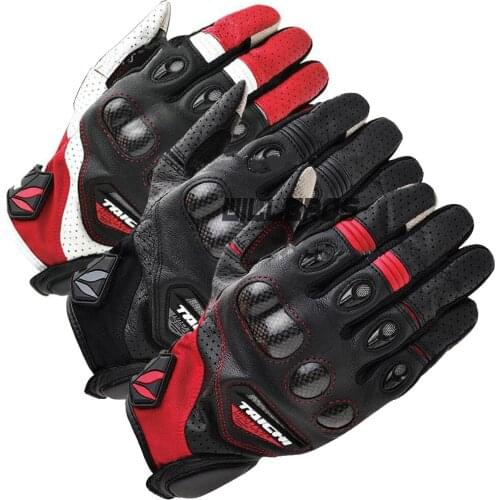 RST 417 Velcocity Leather Mesh Carbon Gloves Motorbike MTB ATV Bike Riding Motocross Mountain Bicycle Offroad Gloves