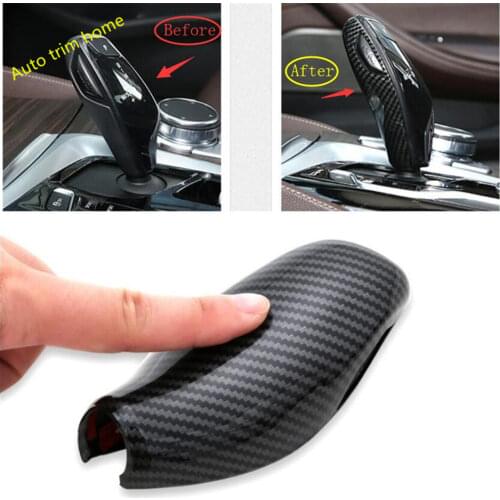 Lapetus Gear Shift Head Gearshift Knob Panel Cover Trim For BMW 5 Series Sedan G30 530I 2017 2018 2019 2020 2021 / Plastic