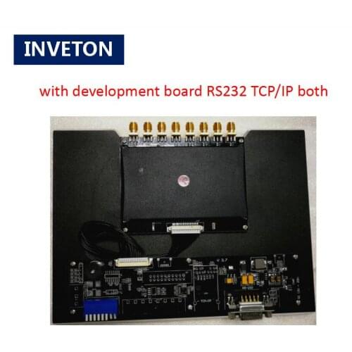 Access control system uhf rfid reader 8ports module with develoment board long read range 35m support TCP/IP RS232 interface