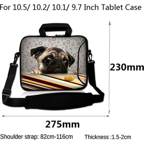 Messenger Tablet Bag 10.5" 9.7" 10.1" 10.2" Sleeve Briefcase Prints Handbags Vogue Newest Girls Women Laptop Netbook Case Cover