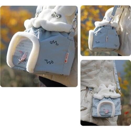 Soft Hamster Small Pet Carrier Bag Portable Travel Handbag for Hedgehog Guinea Pigs Sugar Glider Pouch Bag