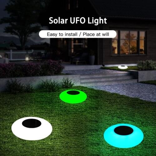 Solar UFO Light Floating Pool Light Outdoor Waterproof Lawn Lamp Underwater Lighting Pond Wedding Party Decorative Lighting