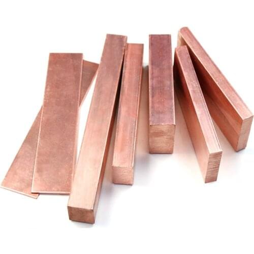 T2 Copper Row Copper Row Copper Flat Bar Copper Piece Pure Copper Row Pure Copper Conductive Strip Copper Bring Bar 3x8-20x500mm