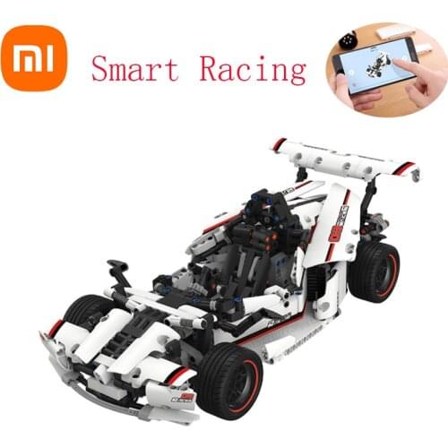 2020 Xiaomi MITU Intelligent Building Blocks Road Racing Car Kids Toy Electric Bluetooth 5.0 APP Smart Remote Control 900+ parts