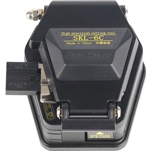 High Precision SKL-6C Cleaver Cable Cutting Knife FTTH Fiber Optic Cutter 16 Surface Blade
