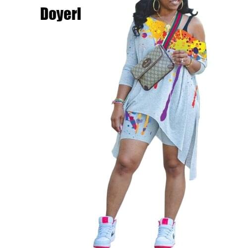 Tie Dye Summer Two Piece Set Women Clothes 2021 Casual T Shirt Top and Shorts Set Streetwear 2 Piece Outfits for Women Suit Set