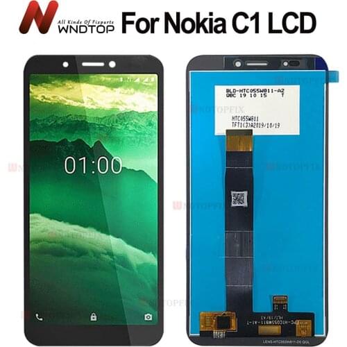 5.45"For Nokia C1 LCD Display Touch Panel Screen Digitizer Assembly Replacement For Nokia C1 TA-1165 LCD Displas