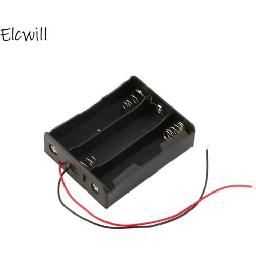 1/2/5Pcs Plastic 18650 DIY Battery Holder 3x18650 Batteries Clip Case Box Container with Wire Lead Pin Wholesale