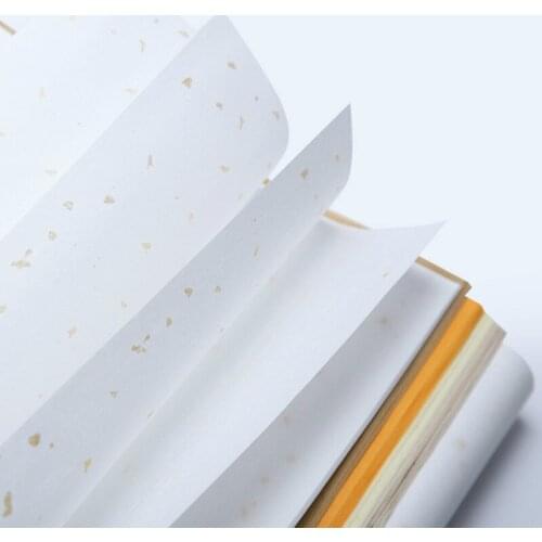 10 Sheet 48*180cm Calligraphy Papers Rijstpapier Painting Half-Ripe Rice Paper Carta Di Riso with Pattern Paper Craft Supplies