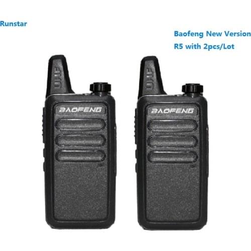 2pcs new verion BF-R5 baofeng R5 two way radio portable radio walkie talkie walkie CB Radio station Communicator ham radio