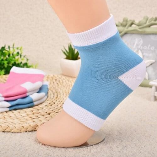 2Pcs Silicone Moisturizing Gel Heel Socks Cracked Foot Skin Care Protectors