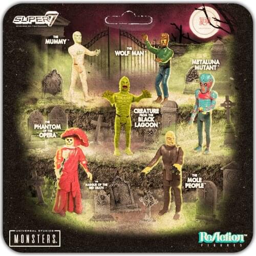 3.75inch Super7 Universal Monsters Action figures doll Collectible Model toy